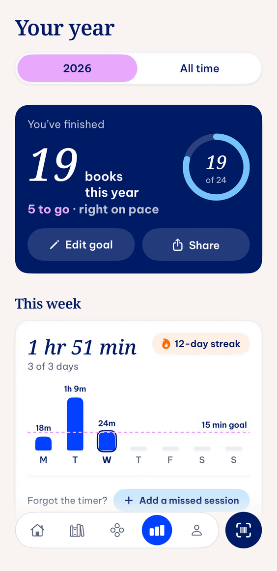 The Pemberley Stats screen